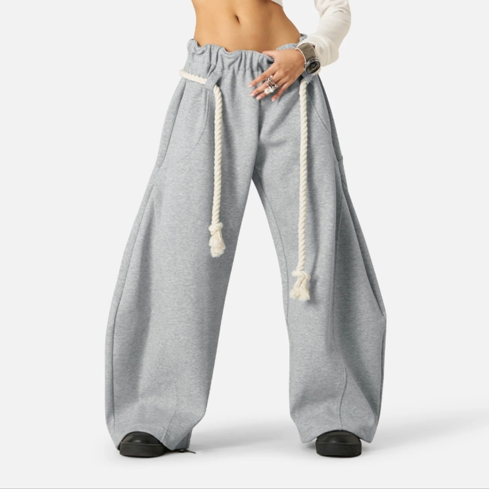 Aelfric Eden Gray Wide-Leg Joggers